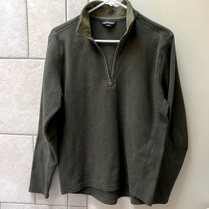 Lands End Men’s fleece pullover, quarter zip
